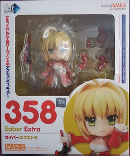 实体店现货!粘土人 FATE 358 红塞巴/saber 尼禄暴君 Q版可动手办