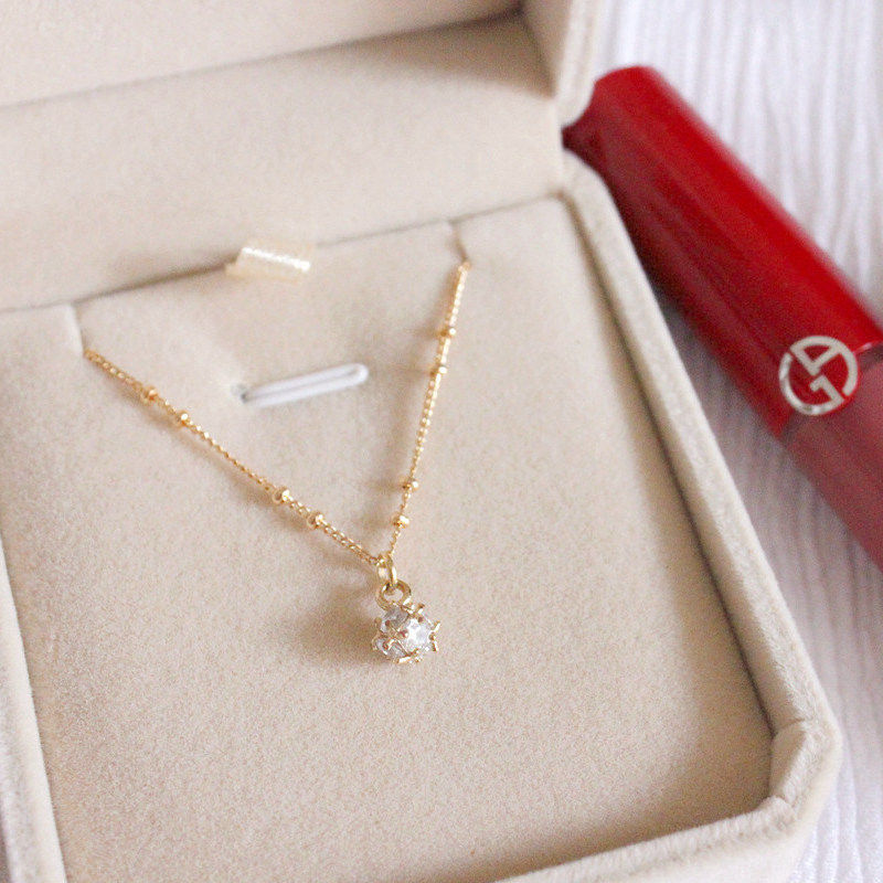 MINORKEYCLUB Light extravagance Japanese Imported Cover with gold leaf Necklace Sparkling Diamond zircon Refinement Gifts Girlfriendin the Accessories/Fashion Jewelry, Necklace  category - from Buy2taobao.com to provide professional Taobao agent buy service