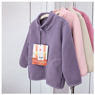 自留强推荐!闭眼入秋冬男女童可亲子摇粒绒外套保暖校服风衣内搭