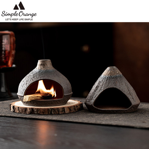 复古陶瓷香薰炉创意室内小壁炉