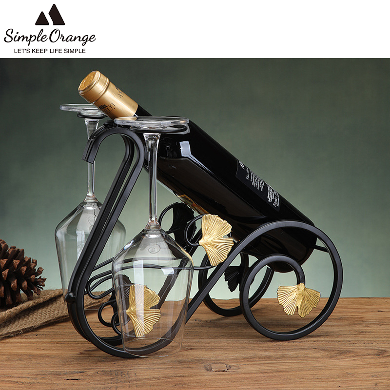 红酒架摆件倒挂高档轻奢酒架