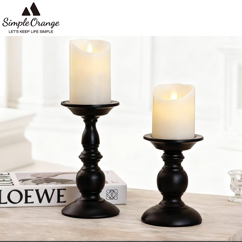复古香薰蜡烛台座家居装饰摆件