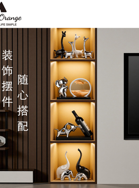 景德镇陶瓷装饰情侣摆件乔迁礼物