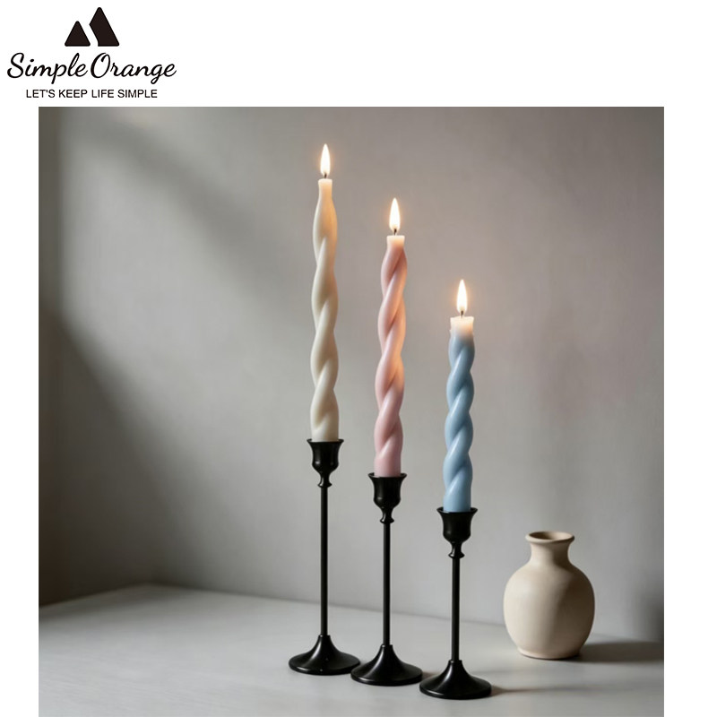 扭扭螺旋长杆香薰蜡烛candle氛围图片