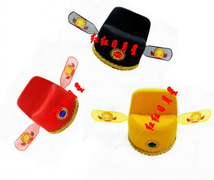 成人官帽 儿童官帽 演出道具帽子县官帽古代官员宰相状元帽官员帽