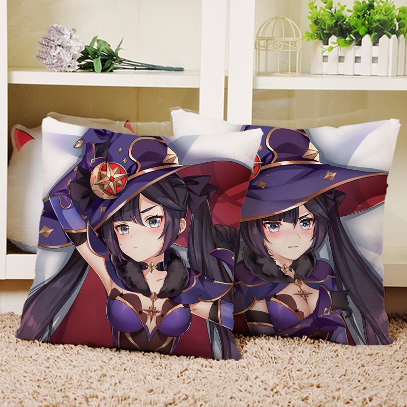 原神 莫娜 动漫定制二次元睡枕方枕坐垫靠枕抱枕周边