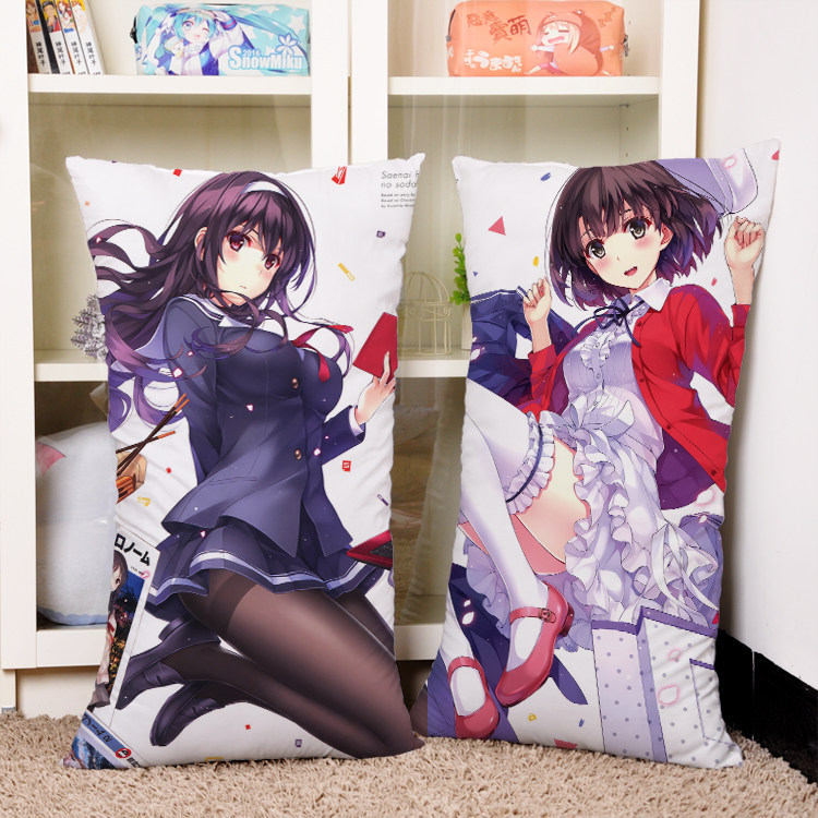 路人女主的养成方法加藤惠动漫二次元睡枕长方形抱枕沙发靠枕