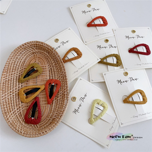 韩国进口人字纹小号bb夹日常超好用手作基础发夹宝宝碎发夹短发夹