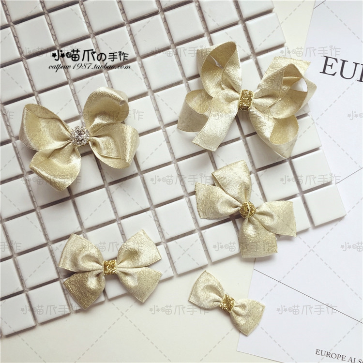 小喵爪手作纯手工儿童边夹发夹