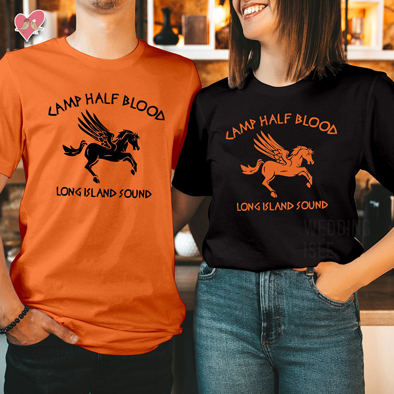 Camp Half Blood Percy Jackson halloween couple t shirts tops