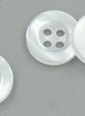 钮扣扣子高档四眼两眼白色衬衫纽扣女装男装通用衬衫衬衣扣