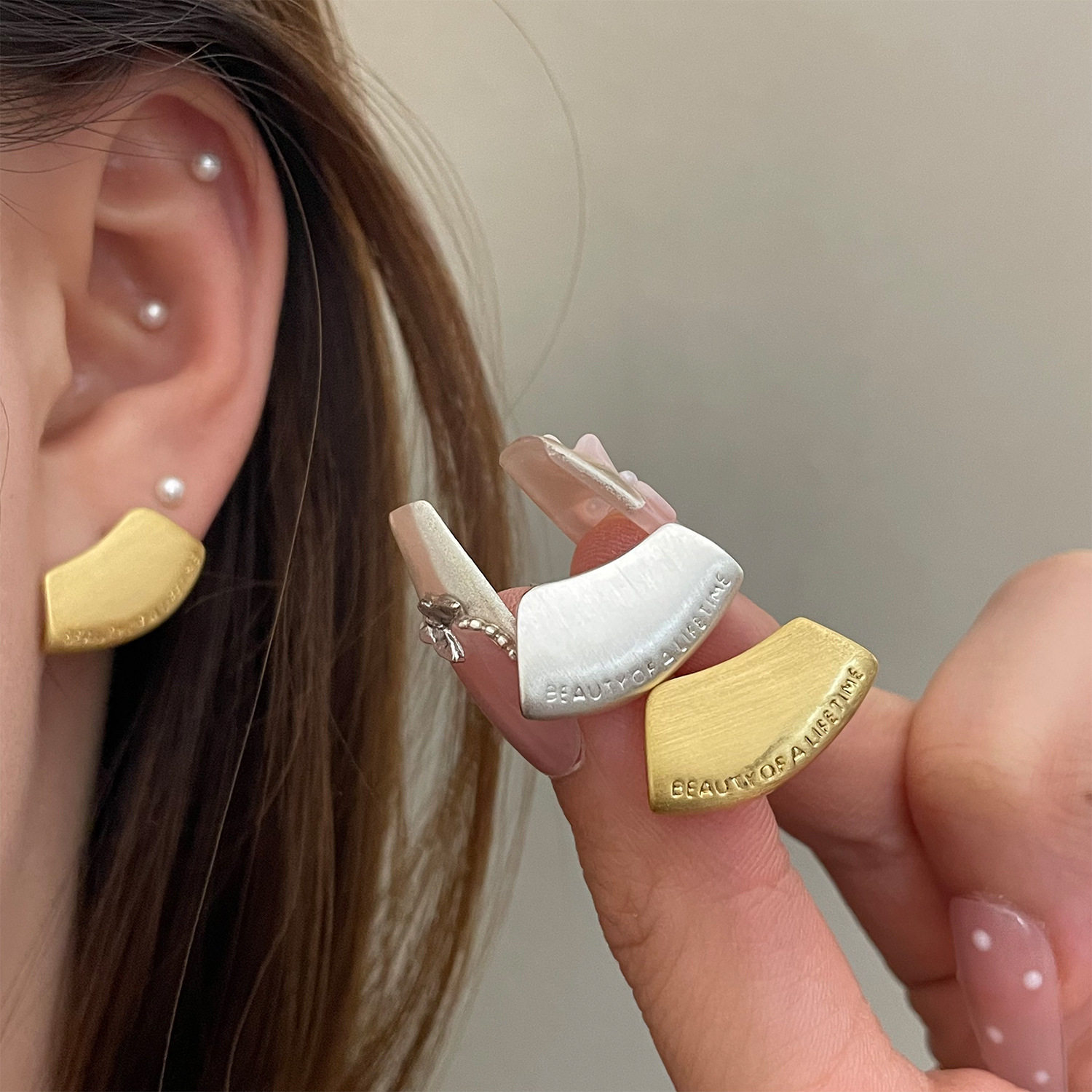 小众简约拉丝几何方形925银针百搭耳扣耳钉轻奢高级冷淡风耳饰女,饰品/流行首饰/时尚饰品新,耳钉,淘宝优惠券,粉丝福利购,淘宝优惠卷