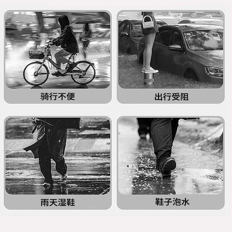 一次性雨鞋套外穿防水防滑加厚耐磨成人防湿雨鞋户外便携独立包装