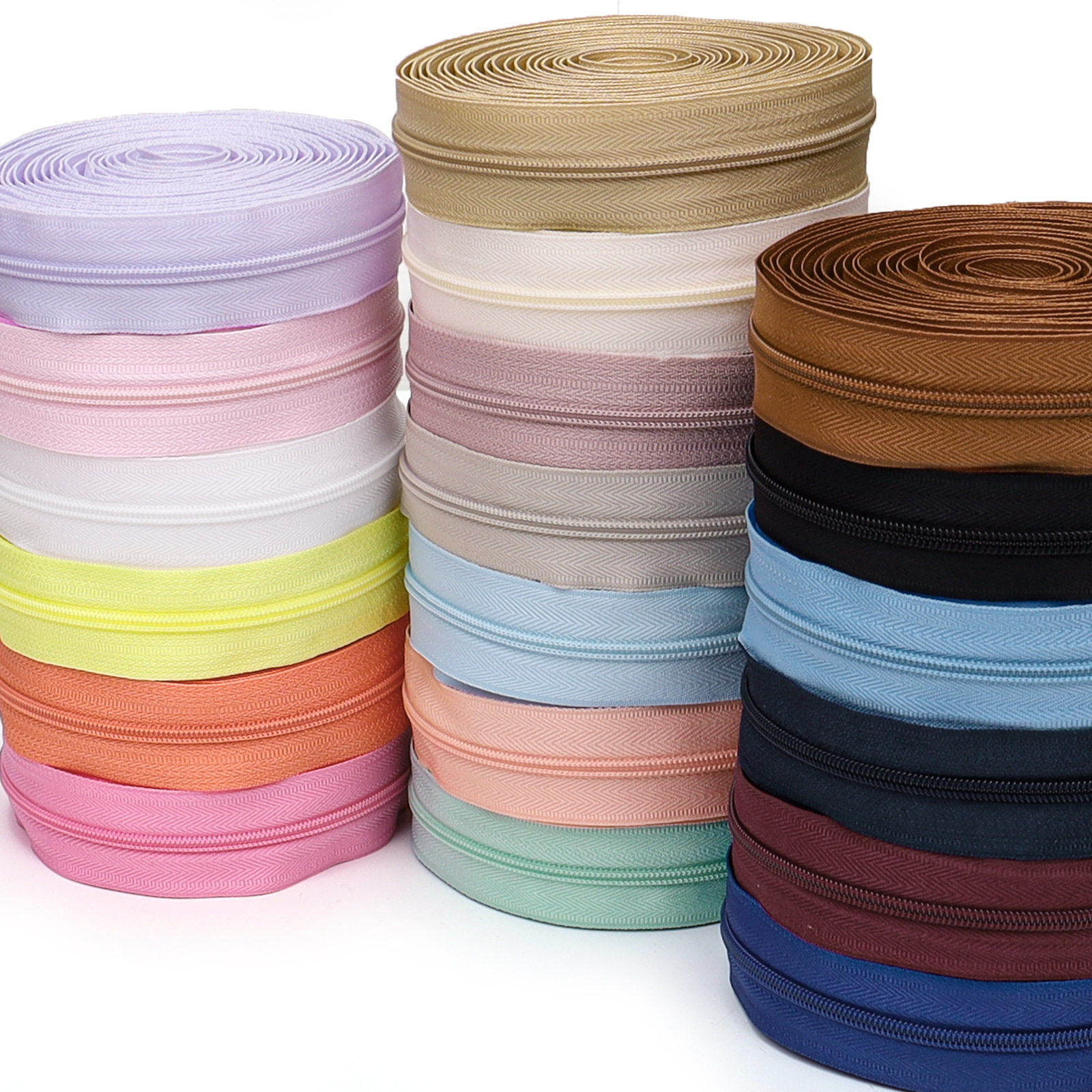 家用服装辅料配件尼龙拉链条粉色奶白色拉链头包包衣服链,居家布艺,缝纫DIY工具套装,淘宝优惠券,粉丝福利购,淘宝优惠卷