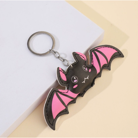 粉色万圣节主题派对蝙蝠包包挂件配饰情侣可爱粉色蝙蝠钥匙扣挂件,节庆用品/礼品,钥匙扣,淘宝优惠券,粉丝福利购,淘宝优惠卷