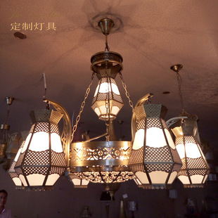 全铜大吊灯摩洛哥阿拉伯风格 酒店大堂别墅中空客厅大吊灯