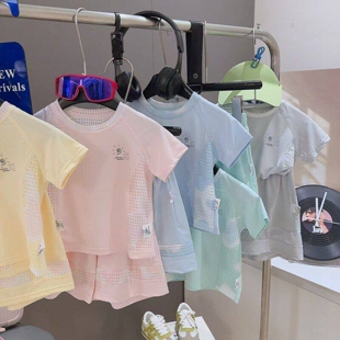 2026儿童夏季防晒50衣速干户外运动套装男童女童冰丝凉感短袖短裤