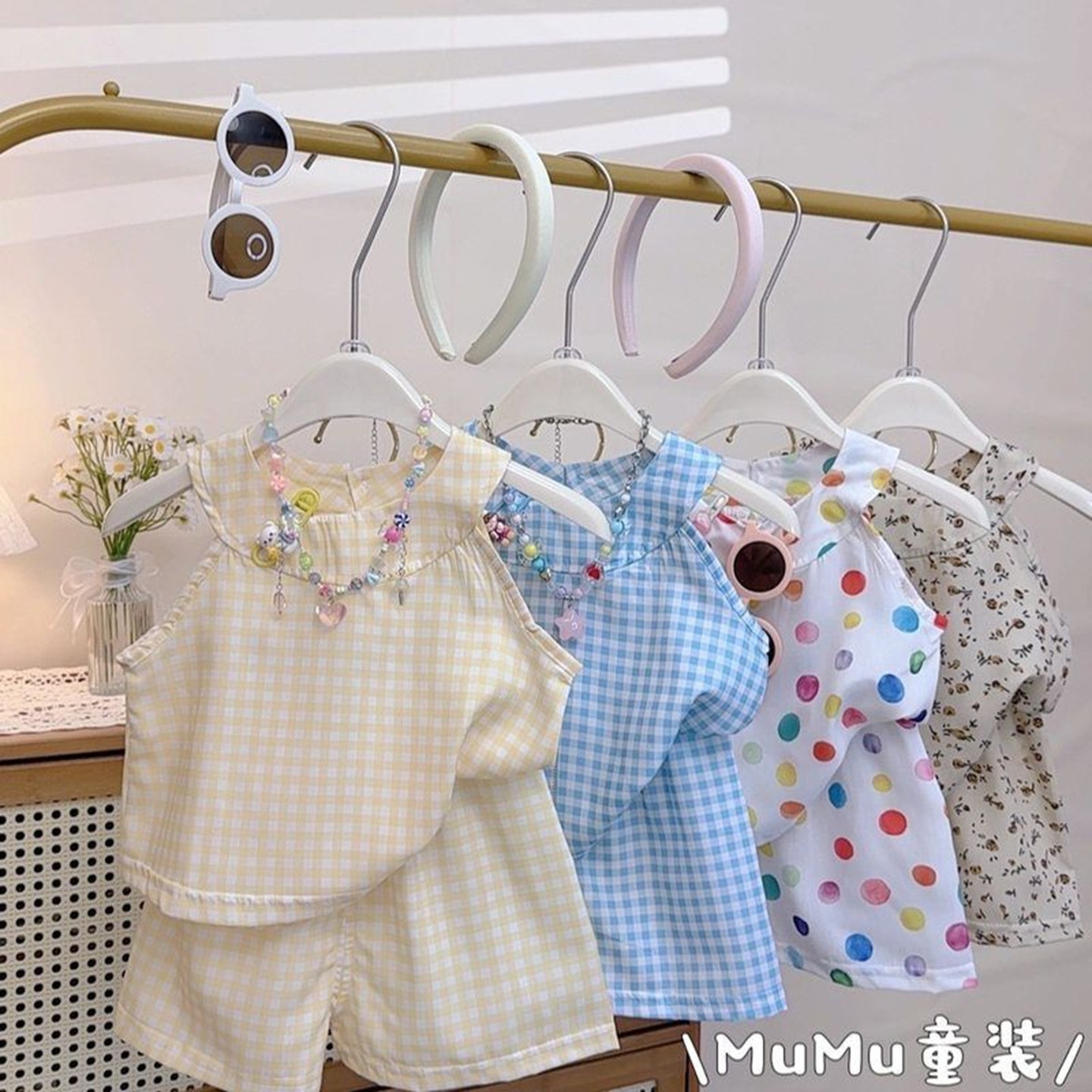 韩版2025吊带裙外穿碎花可爱圆领套装背心宝宝女童夏季短裤两件套,童装/婴儿装/亲子装,套装,淘宝优惠券,粉丝福利购,淘宝优惠卷