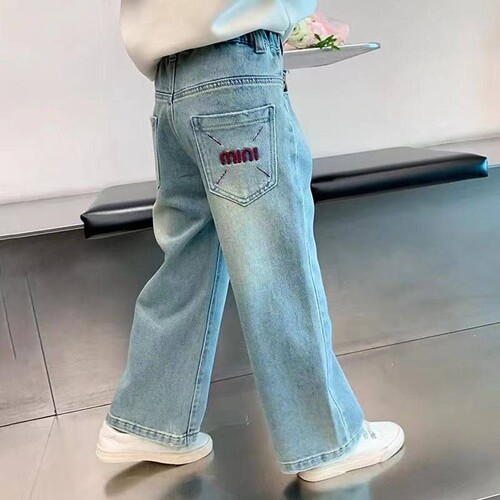 女童春秋牛仔裤2025新款儿童韩版