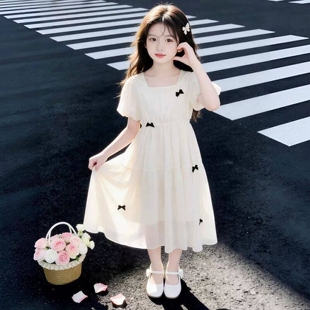 女童连衣裙2026新款大童女装夏季表演礼服裙子儿童洋气夏装公主裙
