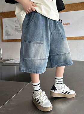 男童牛仔短裤夏季运动儿童裤子