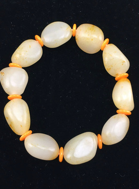 正品原石手链男女款新疆和田玉