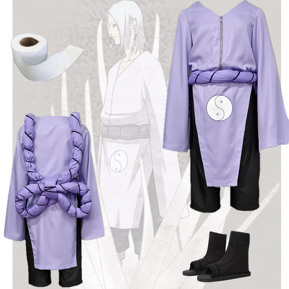 火影忍者君麻吕紫色大蛇丸长袍男