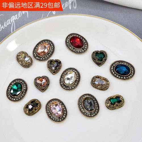 diy合金贴片手工少女风发夹