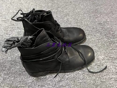 GUIDI993手工洗水做旧女靴