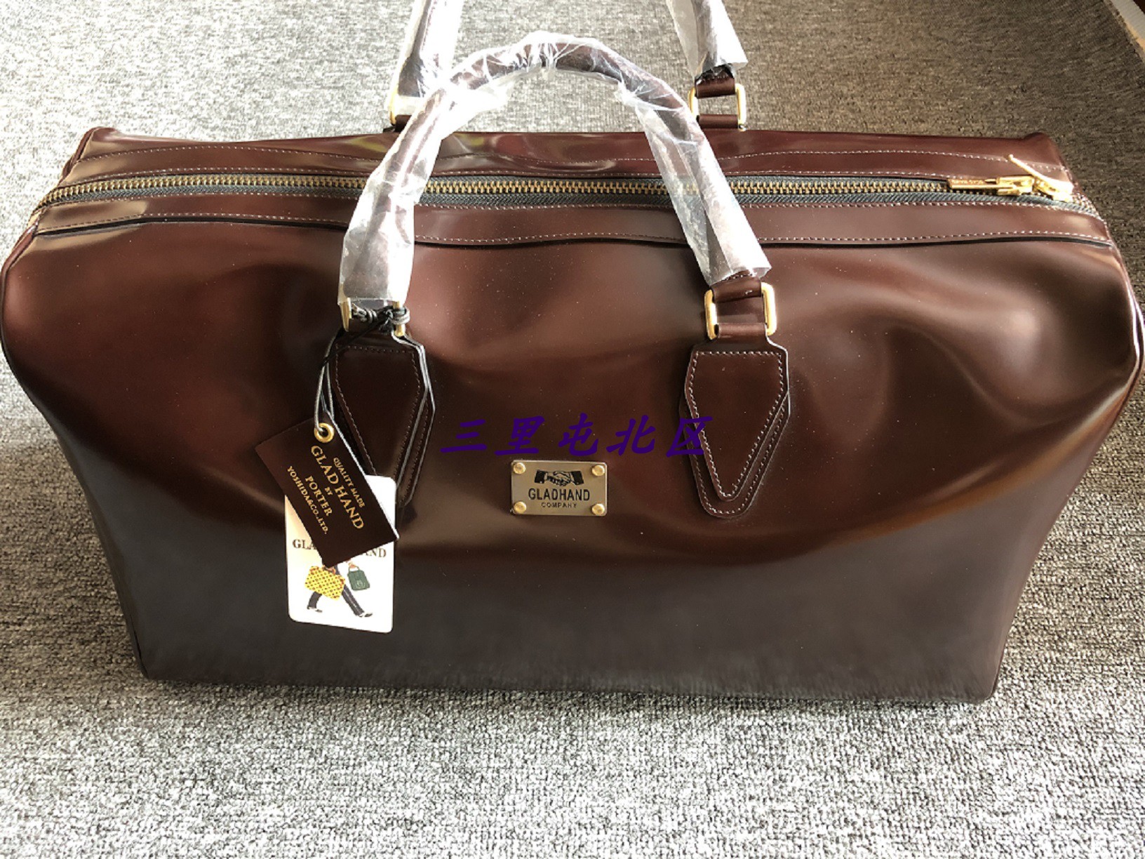 PORTERxGLADHAND牛皮旅行包