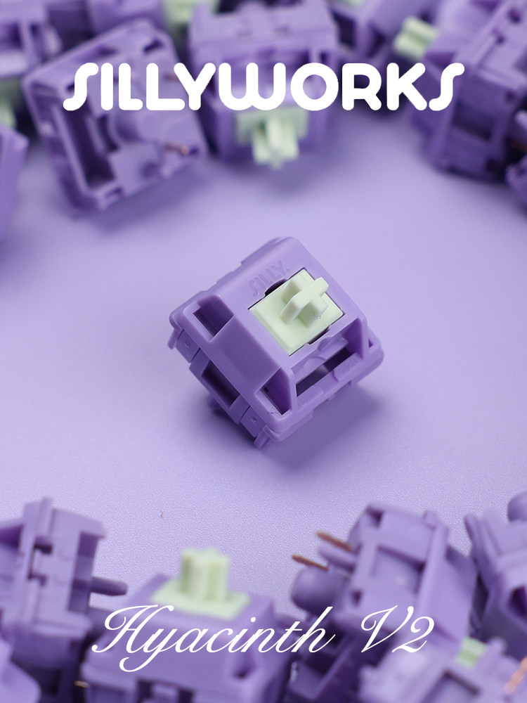 SILLYWORKS HYACINTH AXIS V2 히아신스 스위치 V2 기계식 키보드 MX 선형 축 윤활