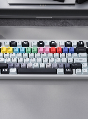 PBTfans No Signal 无信号热升华键帽pbt原厂含玻璃微珠类肤手感