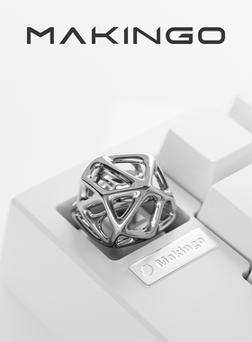 KBDfans holy60镂空黑金 黄金 银色金属个性键帽原创Esc键黄铜