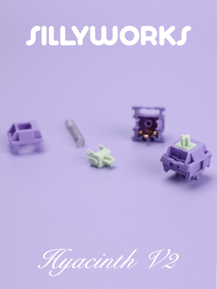 SILLYWORKS HYACINTH AXIS V2 히아신스 스위치 V2 기계식 키보드 MX 선형 축 윤활