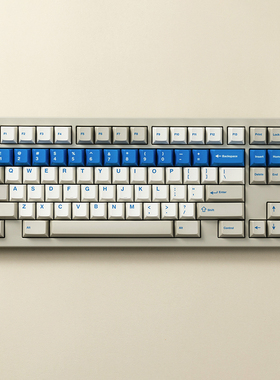 PBTfans Window View热升华键帽pbt材质 beige复古灰白蓝原厂高度