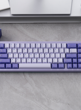 PBTfans Fairy R2客制机械键盘abs材质原厂二色半透仙女紫色键帽