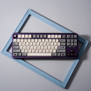 PBTfans Classic Gray热升华键帽pbt 复古原厂含玻璃微珠类肤手感