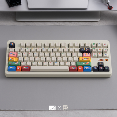 PBTfans  Absolute 机械键盘pbt热升华原厂键帽玻璃微珠类肤原厂