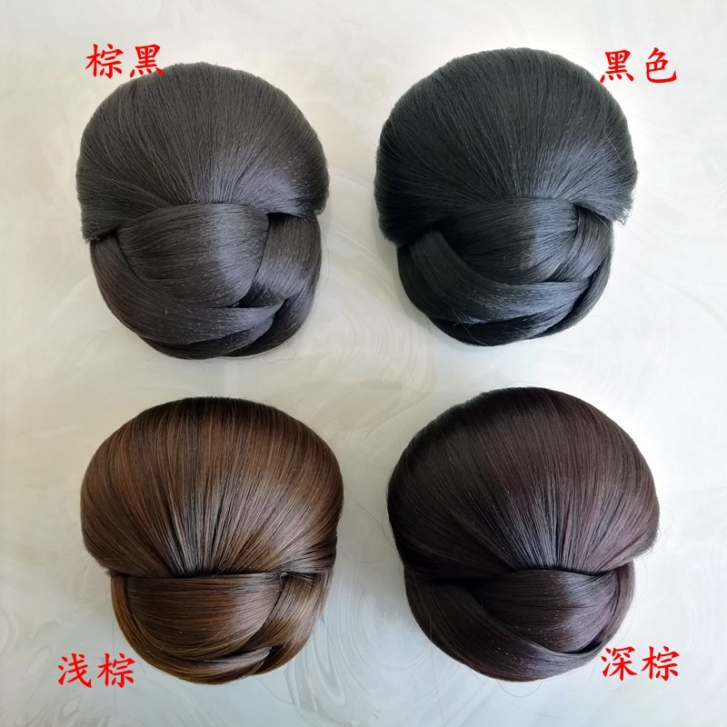 发包中式盘发旗袍假发发型发髻
