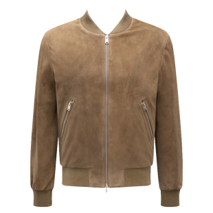飞行员皮衣 调货 咖色纳帕绒面小牛皮 春夏 A男 意国原产