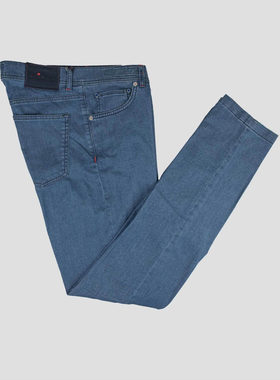 公价9500 意大利超一线 KITON 四季 蓝色棉混纺 日本赤耳牛仔裤