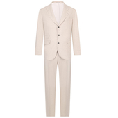 意国原产 浅驼羊毛亚麻西服套装 索罗梅奥 雕花纽扣 春夏 调货