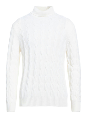 意大利产 小BC 经典一线 E 秋冬 白色 山羊绒 圆领毛衣