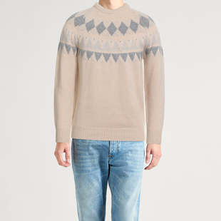 意大利醉顶吉仅低于LP COLOMBO 秋冬 米色 山羊绒 圆领毛衣