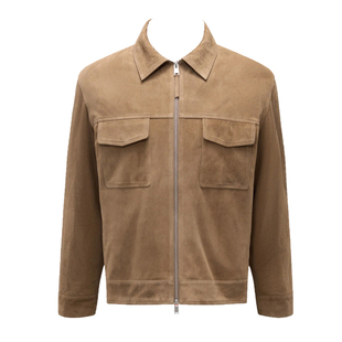 纳帕绒面小牛皮 春夏 老钱风衬衫 款 A男 调货 皮衣 意国原产