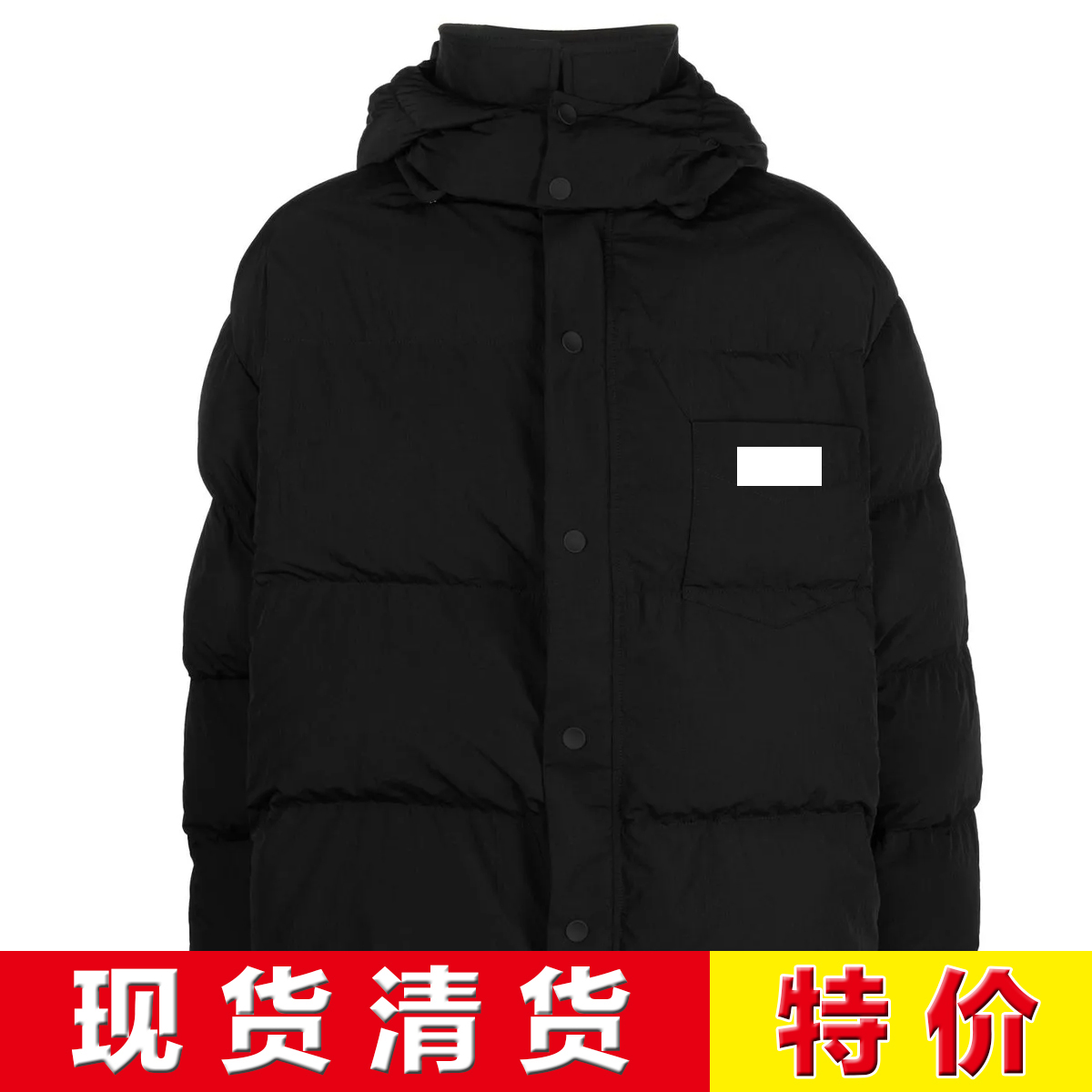 公价18000 意大利一线 J 秋冬刺绣英文白鹅绒加厚羽绒服