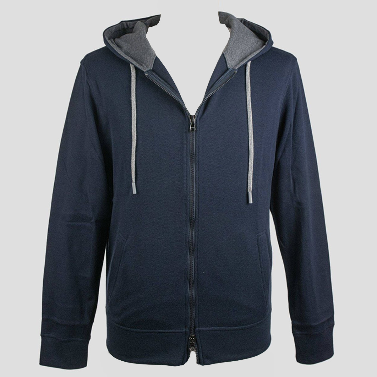 公价12200 意大利经典一线B 春秋 高品质匹马棉拉链开身-连帽卫衣