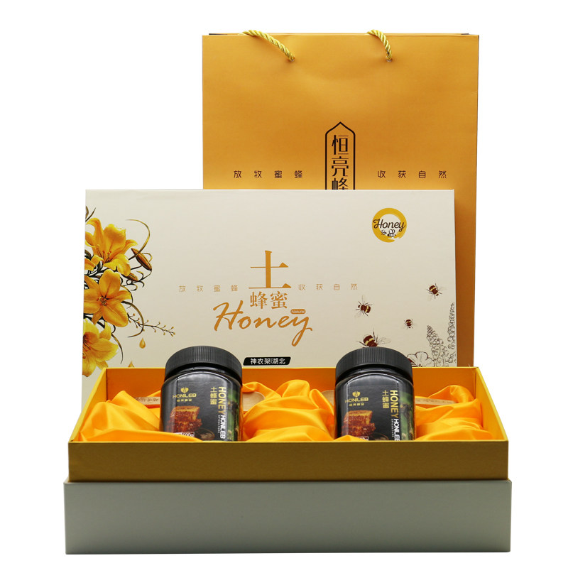 恒亮 中华土蜂蜜礼盒 500g*2瓶装 源自深山 蜜种稀少