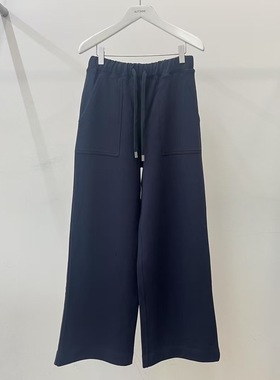 现清 25秋季新款韩国东大门automne贵姐家抽绳松紧腰直筒休闲裤