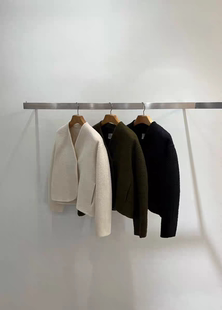 女气质弧边大衣短外套 韩国东大门TASTE 现 折2025秋冬